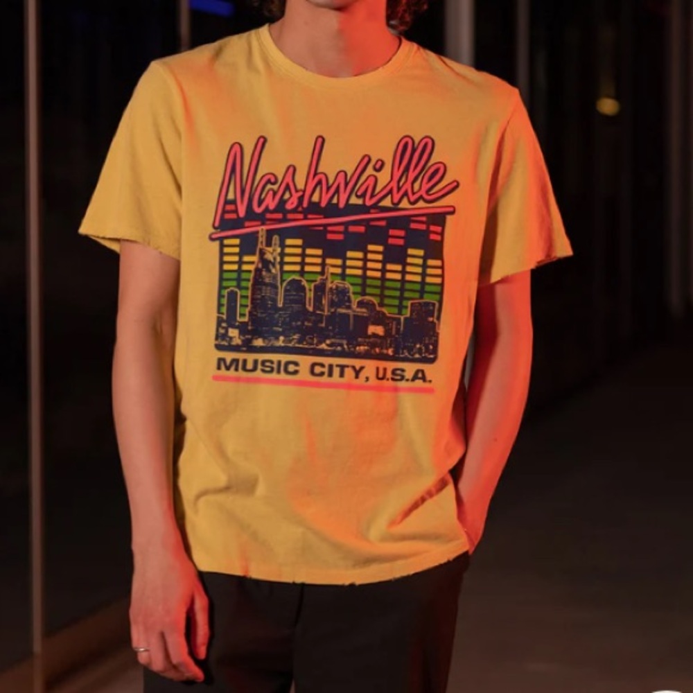 Junk Food Nashville Music Skyline Tee